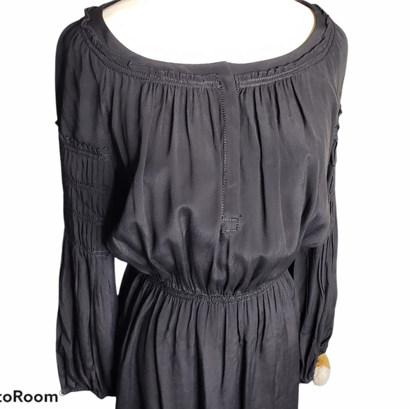 Boho Peasant Romantic Poet Pleated Sleeves Woven bel… - Picture 7 of 14